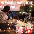 thumbnail image 5 of Valentine's Day Paper Popcorn Buckets 6.75x5.9 Inches Hearts Treat Empty Containers for Home Kitchen Serving Snacks Theater Movie Night Holiday Birthday Party Favors Table Decor Gift Set of 4, 5 of 7
