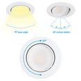 thumbnail image 4 of 4 Pack 4" 5CCT Gimbal LED Recessed Light Dimmable, 2700K/3000K/3500K/4000K/5000K Selectable, 8W CRI90 Retrofit Can Lights, 660LM Directional Angled Trim Ceiling Downlight, 4 of 7
