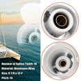 thumbnail image 4 of 664-45949-02-El Marine Boat Outboard Propeller 9 7/8 X 13 For 20-30Hp Right-Hand Rotation 3 Blades, 4 of 5