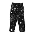 thumbnail image 5 of Xecao Space Galaxy Women's Straight Lounge Pajama Pants: The Epitome of Relaxed Sleepwear, 5 of 9