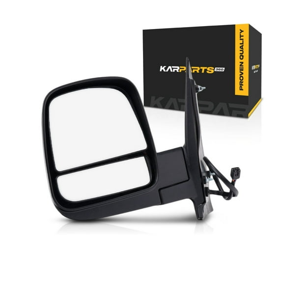 For Chevy Express 2500 2008-2018 Door Mirror Driver Side | Power | Heated | Textured Black | Replacement For 15227418 | GM1320396