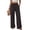 Y7-Coffee, variant on Womens Wide Leg Pants High Waisted Smocked Flowy Pants with Pockets Elastic Waist Trousers Summer Boho Lightweight Casual Lounge Clothes,Hot Pink XL
