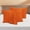 27- Orange, variant on The Cotton Hub 2-PCs Pillowcases Envelope Closure, German/Extra Large Square (31x31), 600 Series Pima Cotton (Stripe, Orange)