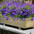 thumbnail image 3 of GRNSHTS 20 Bundles Artificial Daffodil Outdoors Flowers (Purple), 3 of 6