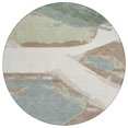 thumbnail image 2 of Addison Rugs Chantille Indoor/Outdoor Contemporary Abstract Ivory Machine Washable Round Rug, 8' x 8', 2 of 8