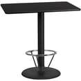 thumbnail image 2 of Flash Furniture 30" x 48" Laminate Top Pub Table in Walnut, 2 of 4