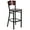 Mahogany Wood Back/Mahogany Wood Seat/Black Metal Frame, variant on Flash Furniture HERCULES Series Black 4 Square Back Metal Restaurant Barstool - Mahogany Wood Back, Burgundy Vinyl Seat