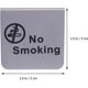thumbnail image 2 of 3pcs No Smoking Signs Metal No Smoking or Table Sign Warning Sign for Restaurant Office Non-Smoking Desk Logo Indicator, 2 of 5
