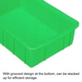 thumbnail image 3 of Unique Bargains 12'x8'x3' Plastic Lab Tray Rectangle Utility Stackable Box Crafts Organizer Green, 3 of 5