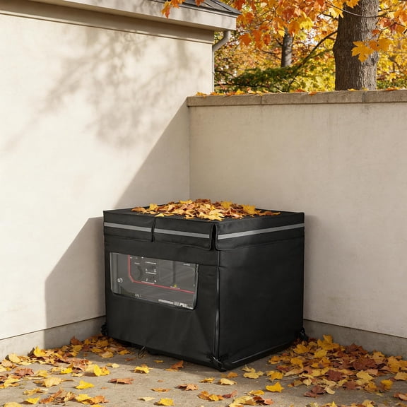 32"L x 24"W x 24"H Generator Tent Cover for Heavy Duty Outdoor Generators, All-Weather Protection, Black