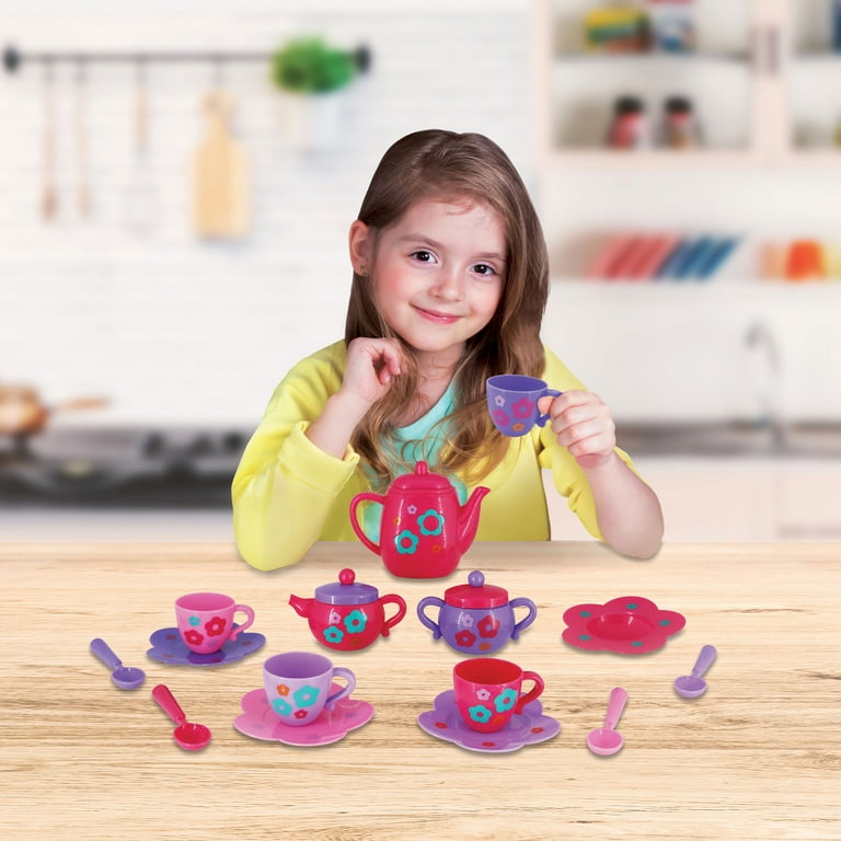 Flooyes Mermaid Tea Party Set for Kids, Pretend Play Tea Set, 48 PCS Toy  Tea Set Includes Teapot, Cups, Saucers, and Accessories - Perfect Christmas  Gifts for Kids Girls Parties Role-Playing Games 