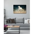 thumbnail image 2 of DECORARTS - Prancer in the Sand Wild Animal Wall Art Giclee Prints on Acid Free Cotton Canvas Stretched Safari Art Wall Decor Ready to Hang. Size 36x24 in, 2 of 7