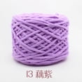thumbnail image 1 of Nvzi Hilo de algodón para ganchillo, hilo fino para tejer a ganchillo, hilo de poliéster suave y duradero para tejer a mano y proyectos de manualidades, hilo morado claro, 2 rollos., 1 of 4