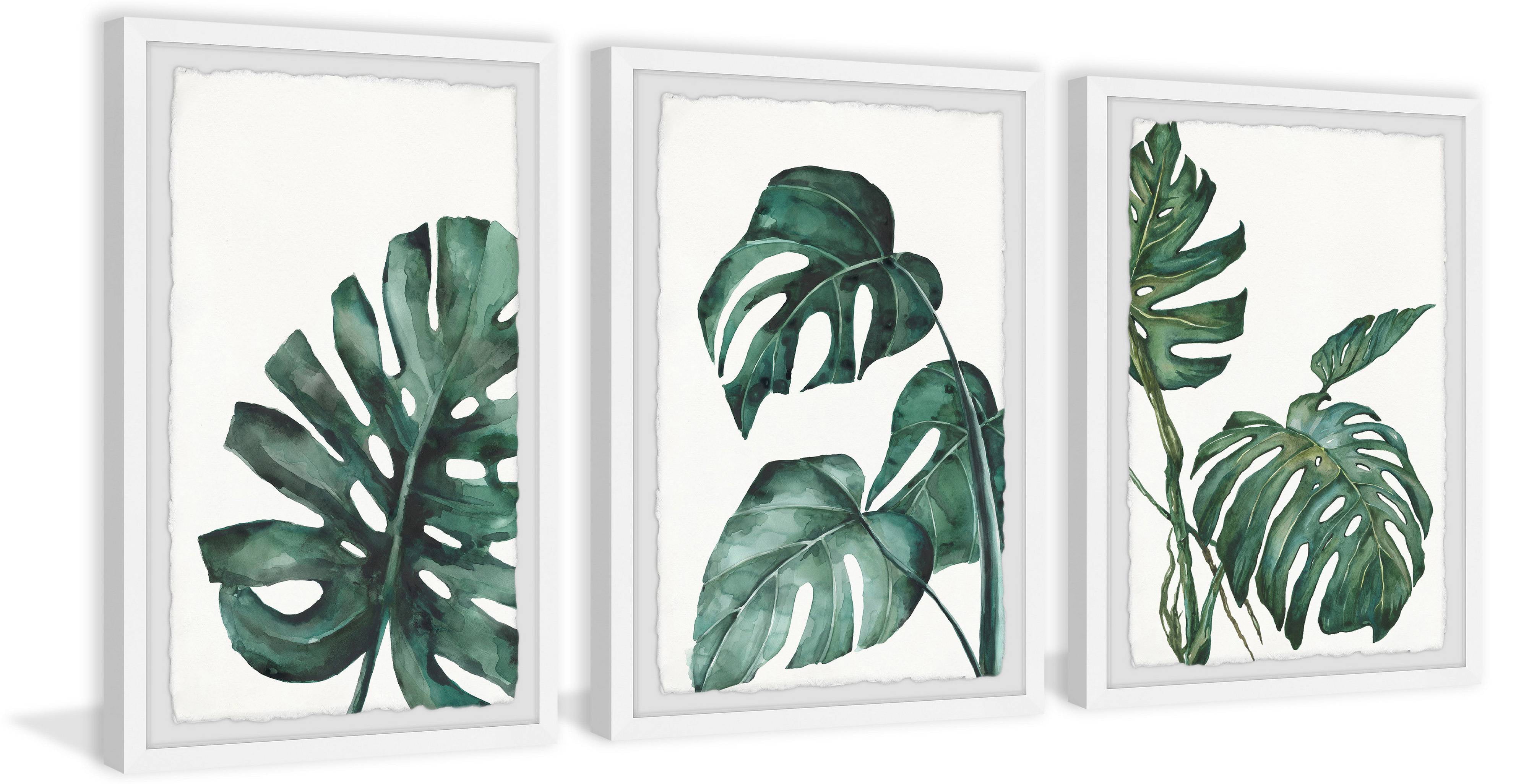 Marmont Hill Palmera White Triptych