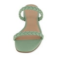 thumbnail image 3 of CUSHIONAIRE Women's Neptune Braided Low Block Heel Sandal +Memory Foam, 3 of 5