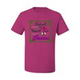 thumbnail image 2 of Wild Bobby, Raised On Sweet Tea & Jesus, Inspirational Christian, Men Graphic Tee, Fuschia, 4X-Large, 2 of 5