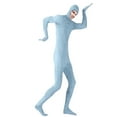 thumbnail image 5 of Wyobmus Men's And Women's Face Open Zentai Bodysuit Stretch Polyester Spandex Full Body Suit C-Light Blue, 5 of 9