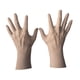 thumbnail image 3 of Maniquí de mano masculino, modelo de mano masculina, soporte para anillos, organizador de joyas, soporte para collar, 2 uds., 3 of 9