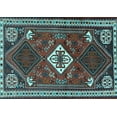 thumbnail image 1 of Ahgly Company Indoor Rectangle Persian Light Blue Traditional Area Rugs, 8' x 10', 1 of 4