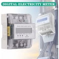 thumbnail image 4 of Medidor de electricidad trifásico Dinheiro Medidor de energía calibrado Medidor de electricidad digital trifásico LCD 4 cables 5-100A 4P KWh Consumo de energía eléctrica Calibrado para sistemas de, 4 of 5