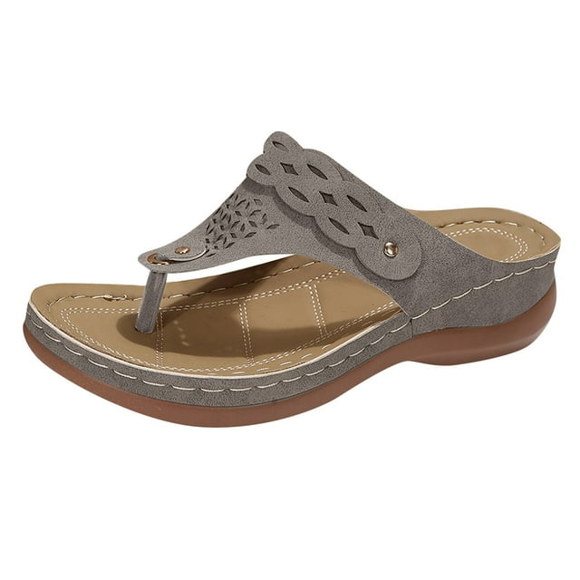 DAFEI Sandales pour Femmes Sandales de Plage Sandales de Plage pour Dames Chaussures Compensées d'Été Pantoufles pour Femmes Sandales Bohèmes Chaussures Mode