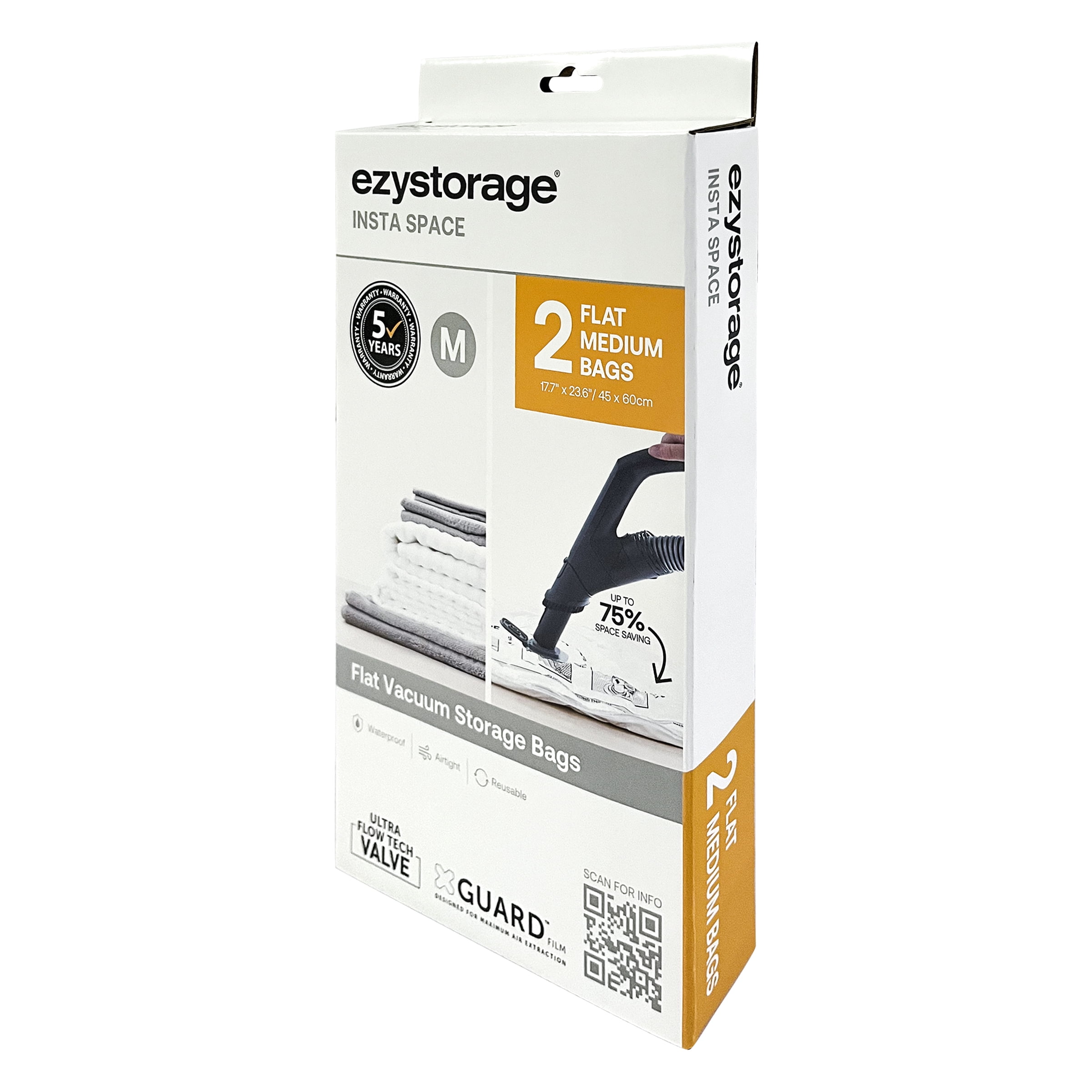Ezy Storage Insta Space Medium Vacuum Bag 12pk Closet, Storage & Garage Organizer - 6pk of 2