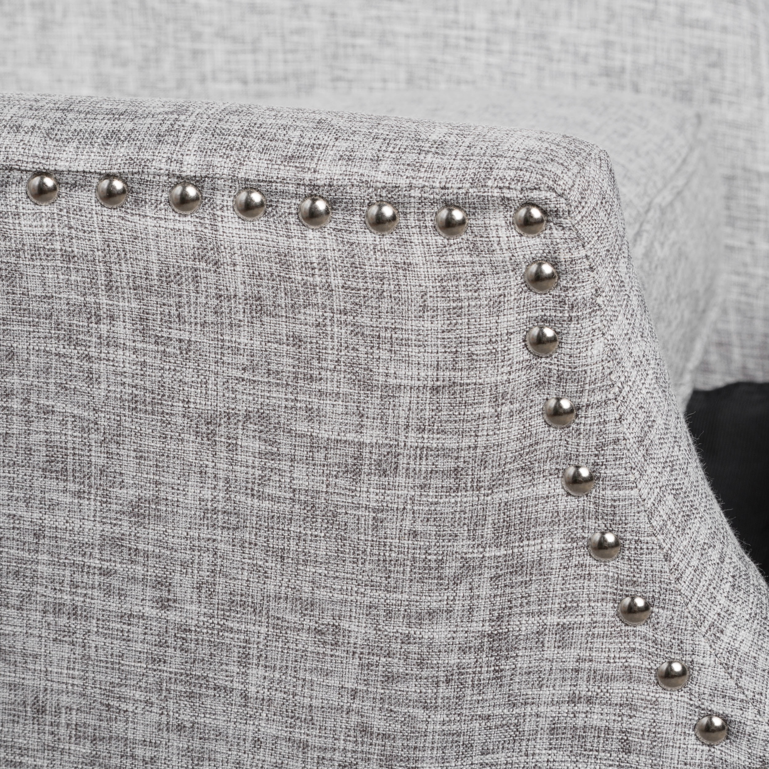 Euroco Traditional Wingback Recliner Chair with Studded Trim,100% Polyester Upholstery