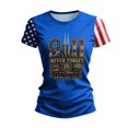 thumbnail image 5 of 9/11 25th Anniversary Commemorative T-Shirt for Women 9/11 25th Anniversary Tshirt We Will Never Forget Short Sleeve Tee Courage Hope Patriotic 9/11 Memorial Shirt, 5 of 6