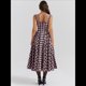 thumbnail image 5 of Vestido Elegante con Corsé para Mujer, Vestido Midi con Tirantes, Escote Bajo, Plisado y Fluido, Vestido de Fiesta con Bustier. Cuadros Rojos Rosas M, 5 of 6