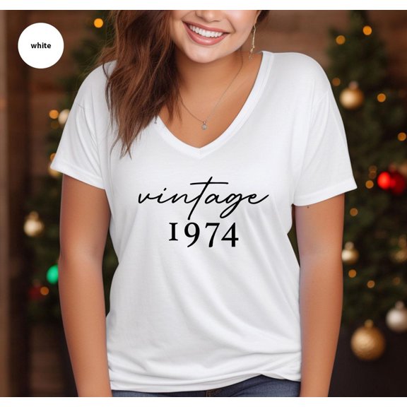 Birthday 1974 Woman TShirt Birthday 50th Shirt Men Birthday 50th TShirt Birthday Party Tee