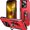 Red+black, variant on Sumao for iPhone 14 Case with Ring,Military Grade Shockproof Liquid Silicone Slim Phone Case-Red