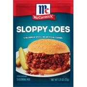 McCormick Gluten Free Sloppy Joes Seasoning Mix, 1.31 oz Envelope