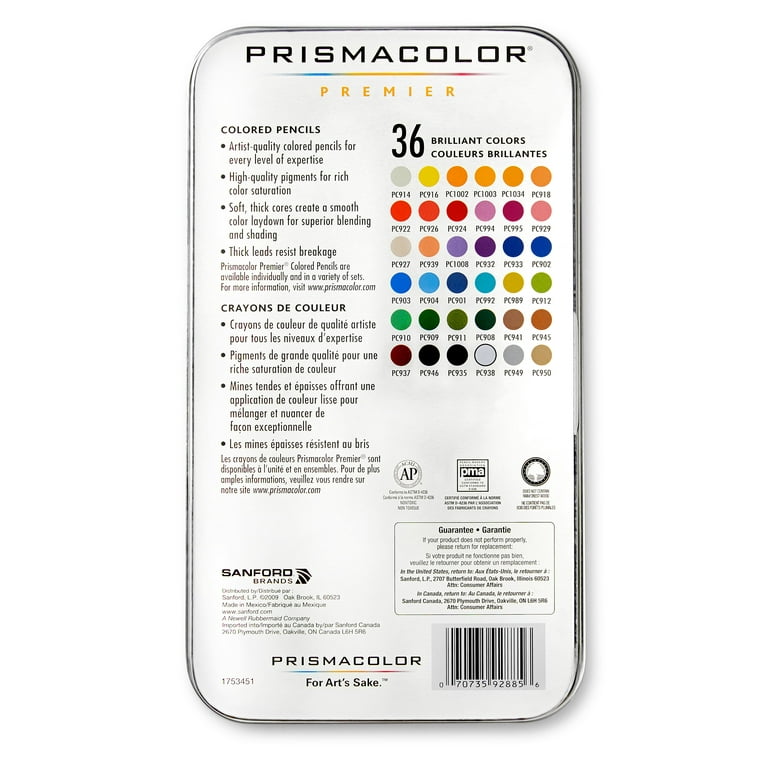 Lápices De Colores Prismacolor Premier Estuche Con 36 Piezas – EL
