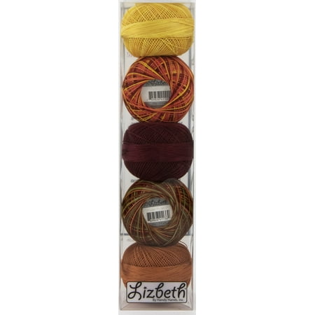 UPC: 0769826620099 | Handy Hands Lizbeth Specialty Pack Cordonnet Cotton Size 20-Fall Assortment 5/Pkg