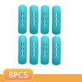 thumbnail image 1 of 8-2 piezas de mangos de silicona anti-escaldaduras antideslizantes para ollas, funda aislante térmica, accesorios de cocina resistentes al calor, azul, 8 piezas, 1 of 6