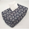 thumbnail image 2 of Floral Damask Tissue Box Cover by Penny's Needful Things (Short Rectangle) (Navy Blue), 2 of 2
