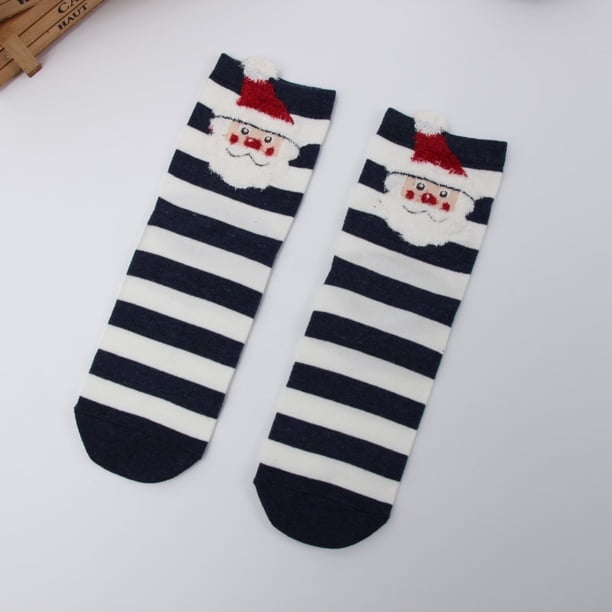 Christmas Women Cotton Cute Socks Funny Cartoon Santa Claus Kawaii Cartoon Animal Girl Socks Christmas GiftOne Size He Qiyong unisex