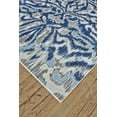 thumbnail image 4 of Carini Abstract Ikat Print Rug, Classic Blue/Silver Mink, 2ft-7in x 8ft, Runner, 4 of 4