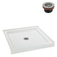 thumbnail image 5 of Streamline NT-111-36WH-AL 36 in. x 36 in. Alcove Acrylic Shower Base in Glossy White with Center Drain, ABS Drain Included, 5 of 15