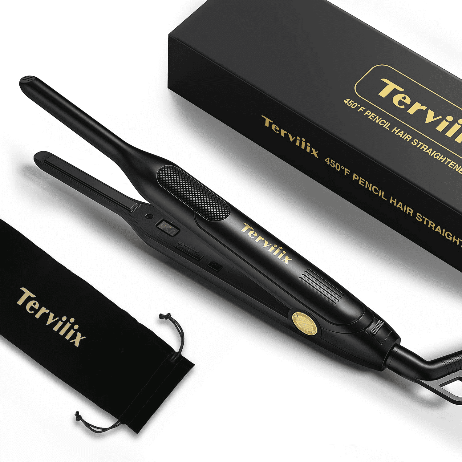 Terviiix 3/10" Mini Flat Iron for Short Hair photo 1