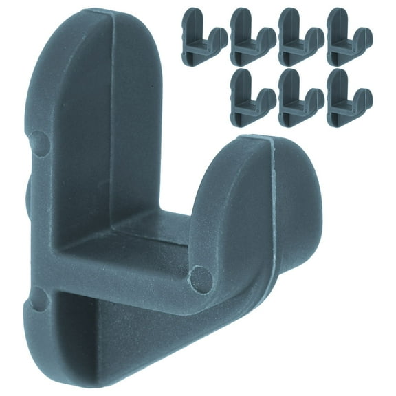 WHAMVOX 8 Pcs Replacement Shelf Clips 3.50X2.70X1.80CM Grey