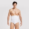 thumbnail image 2 of Ropa interior para hombre Cintura adelgazante Entrenador Corsé Calzoncillos Fajas corporales, Blanco, M sidaley AP001430-05, 2 of 7