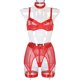 thumbnail image 3 of Conjunto de ropa interior, conjunto de lencería de poliéster para mujer, Valentín, nocturnas - XL rojo BLESIY Ropa interior de mujer, 3 of 8