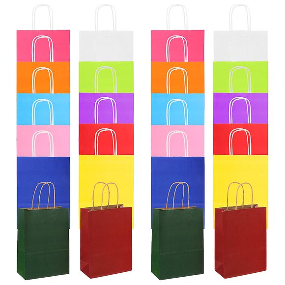 24pcs Paper Bags Small Business Gift Bags Paper Gift Bags Paper Shopping Bags With Handles