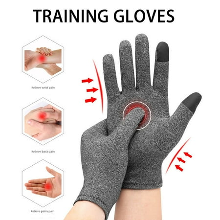 

Prosgs Winter Gloves 1 Pair Pressure Protection Ultra Soft Simple Rheumatoid Magnetic Therapy Gloves