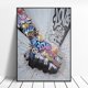 thumbnail image 3 of Póster de arte de pared con gestos de grafiti callejero, mural pop abstracto, decoración moderna para el hogar, pinturas en lienzo, imágenes, impresiones, decoración de la habitación, 3 of 5