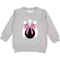 thumbnail image 2 of Inktastic Bowling Pins Coquette Bow Toddler Sweatshirt, 2 of 4