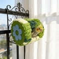 thumbnail image 5 of Bird Hammock Nest for Parrots & Small Birds, Hanging Plush Cotton Fleece Sleep Hut, Warm Winter Cage Bed with Straps, 18x15x15cm, 5 of 6