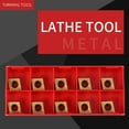 thumbnail image 2 of 20PCS Carbide Insert CCMT09T304 CCMT32.51 US735 Metal Turning Tool Tools Lathe Tool CCMT 09T304 Face Milling Cutter CNC Tool, 2 of 8