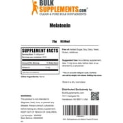 مسحوق الميلاتونين من BulkSupplements - مكمل الميلاتونين لدعم النوم - 3 مجم لكل وجبة، 25 جرام (0.88 أونصة)